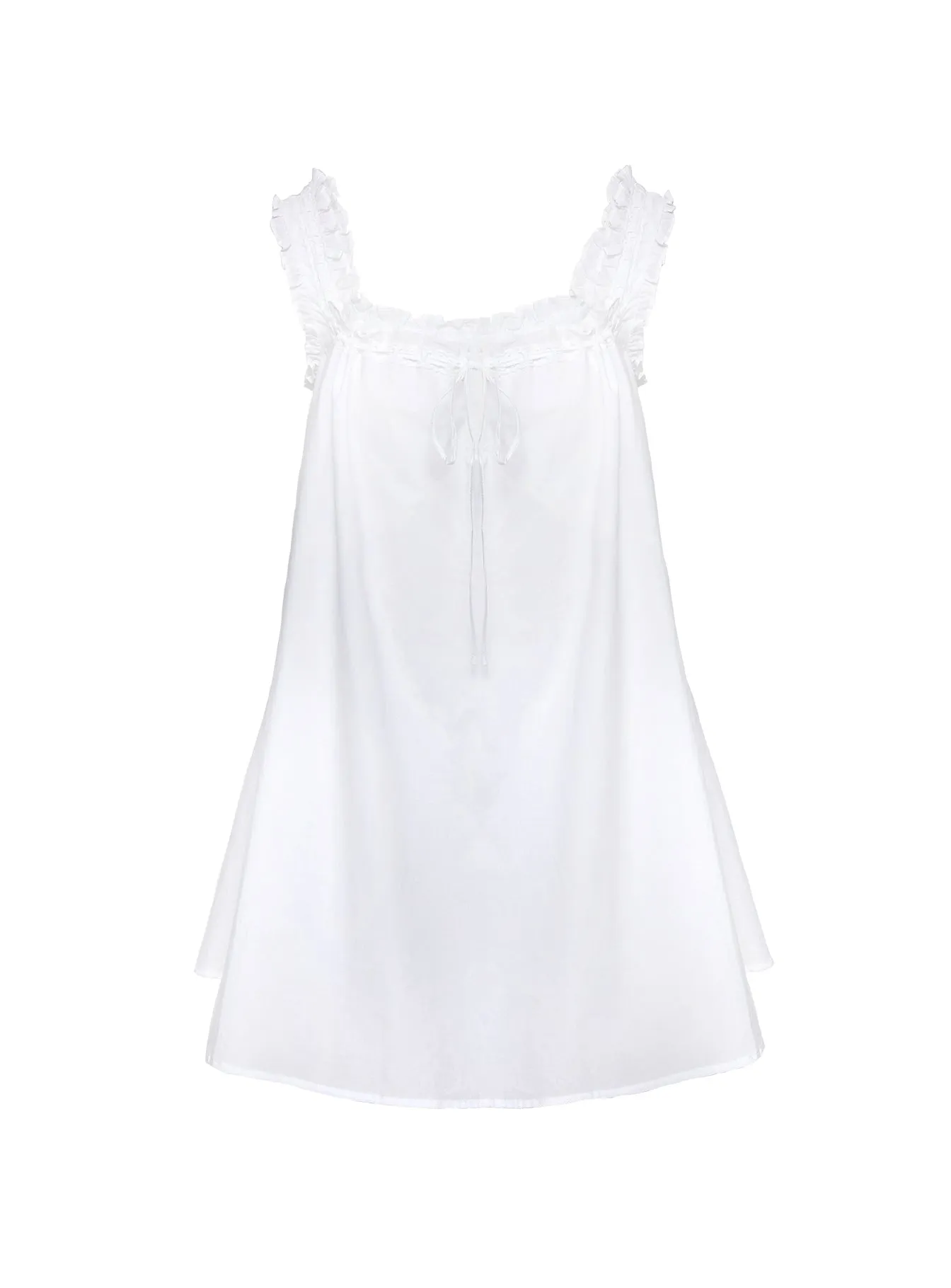 Swing Mini Dress White Tall