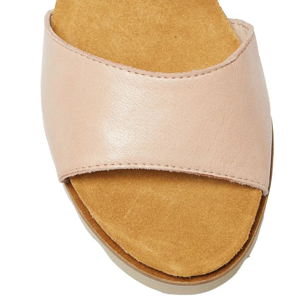 Terrace Espadrille in Blush Leather