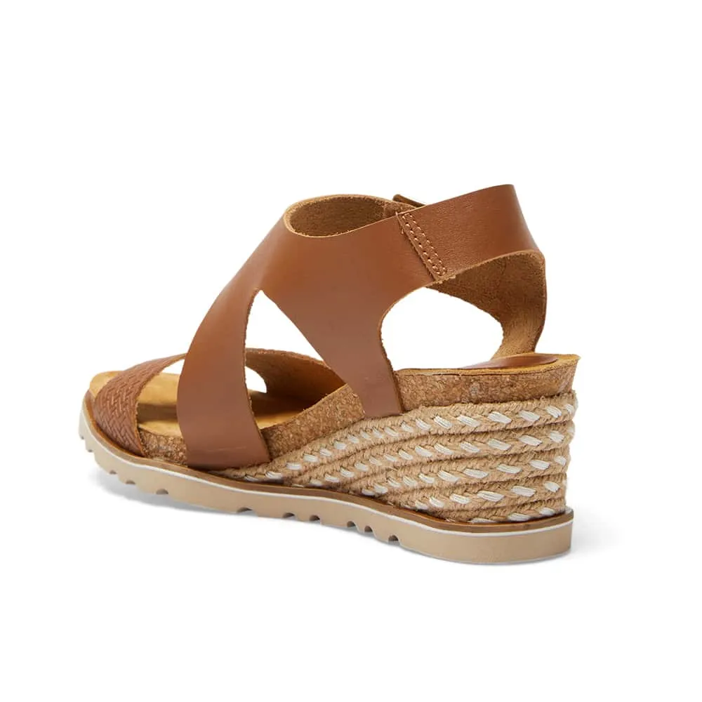 Theo Espadrille in Tan Leather