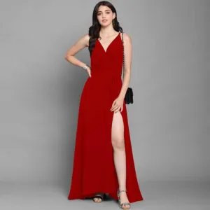 Trendy Attractive Crepe Maxi Dress for Women