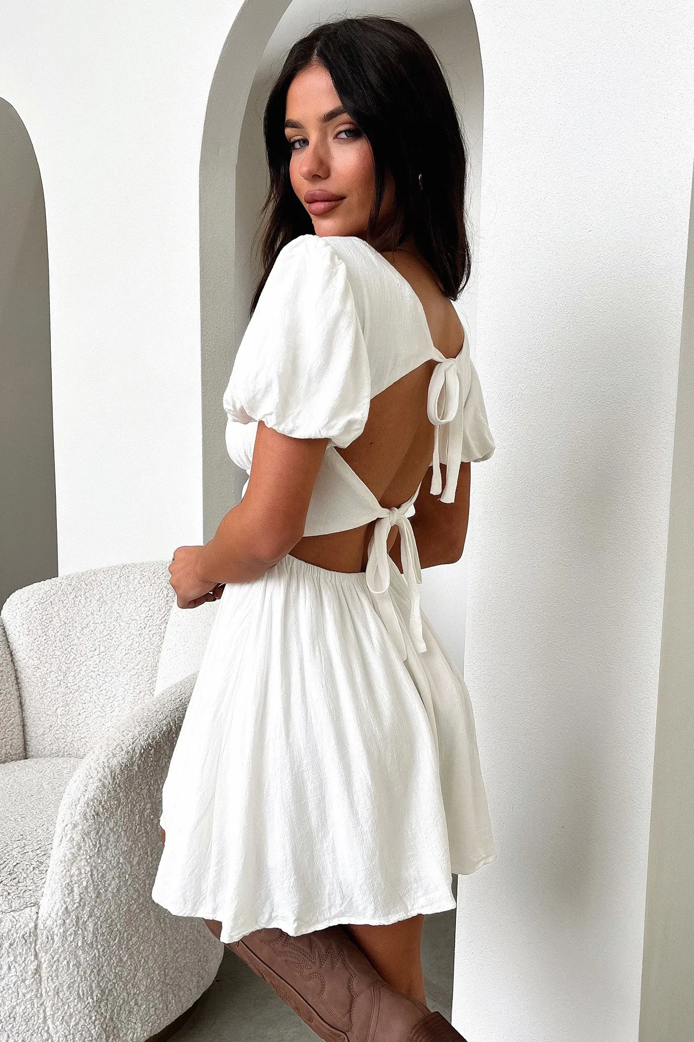 Whitney Dress - White