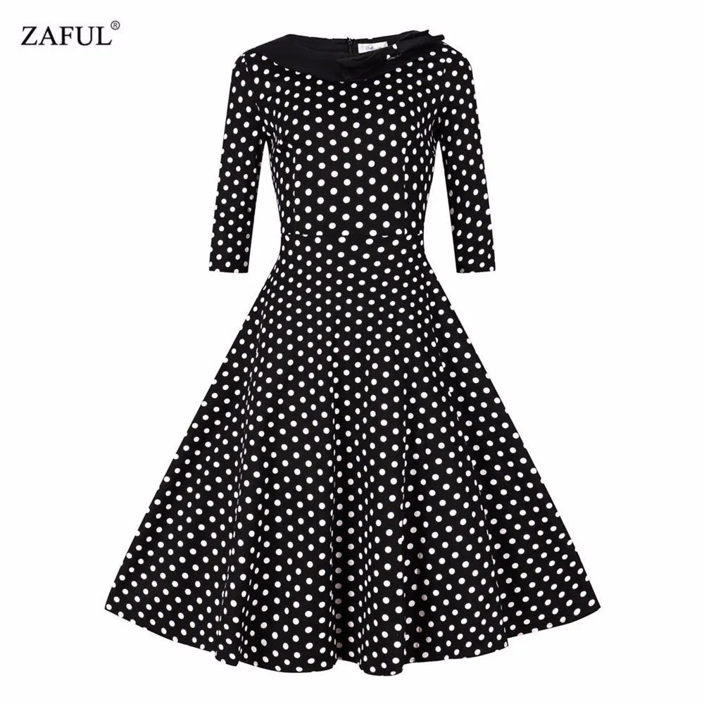 Women Vintage Rockabilly Retro Short Party Dress