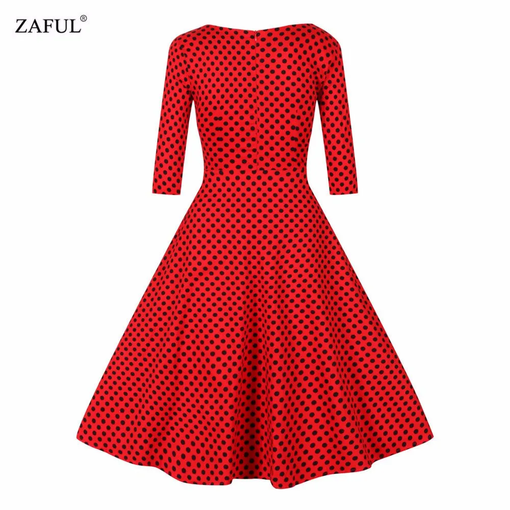 Women Vintage Rockabilly Retro Short Party Dress