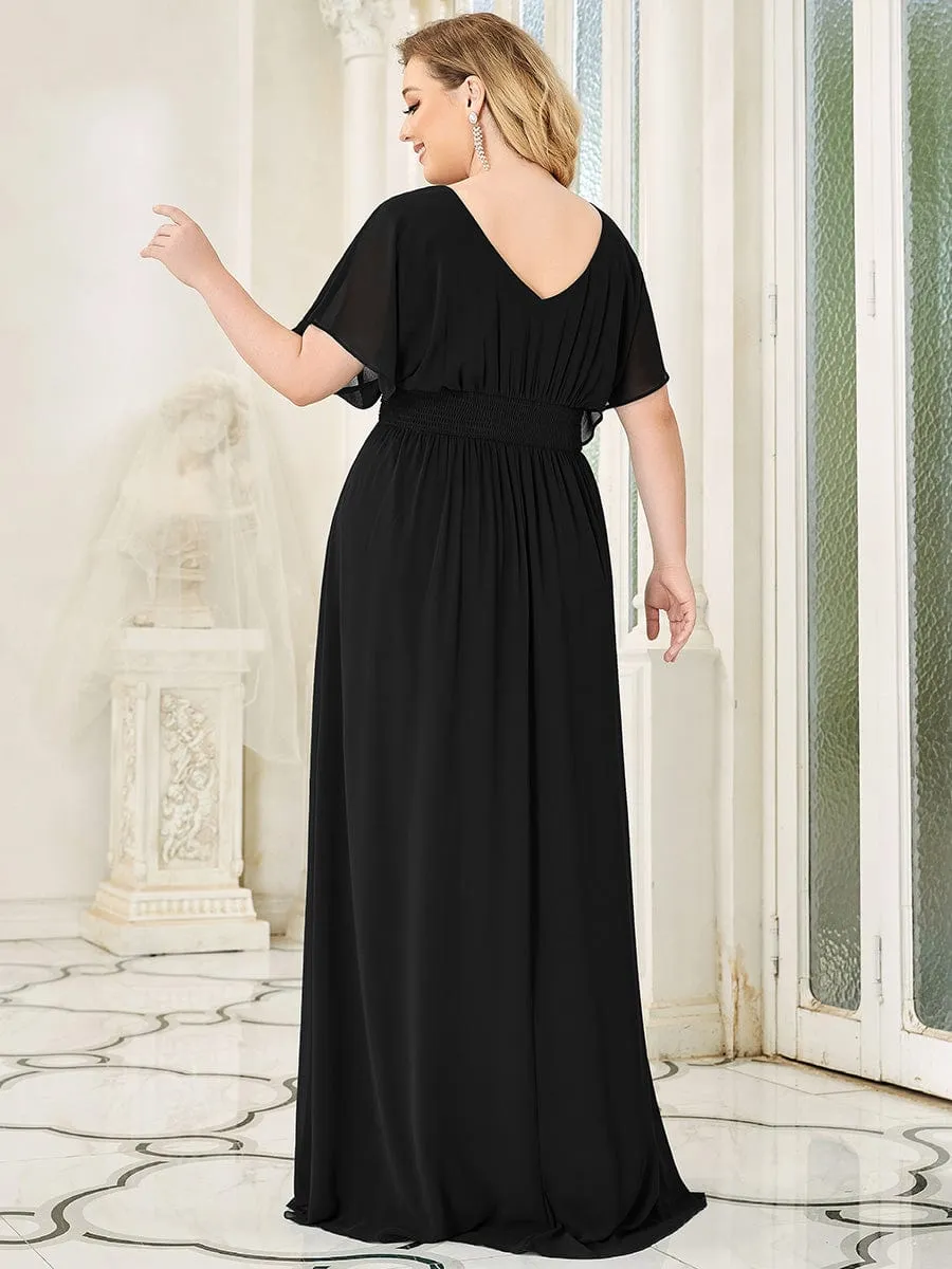 Women's A-Line Empire Waist Maxi Chiffon Evening Dress