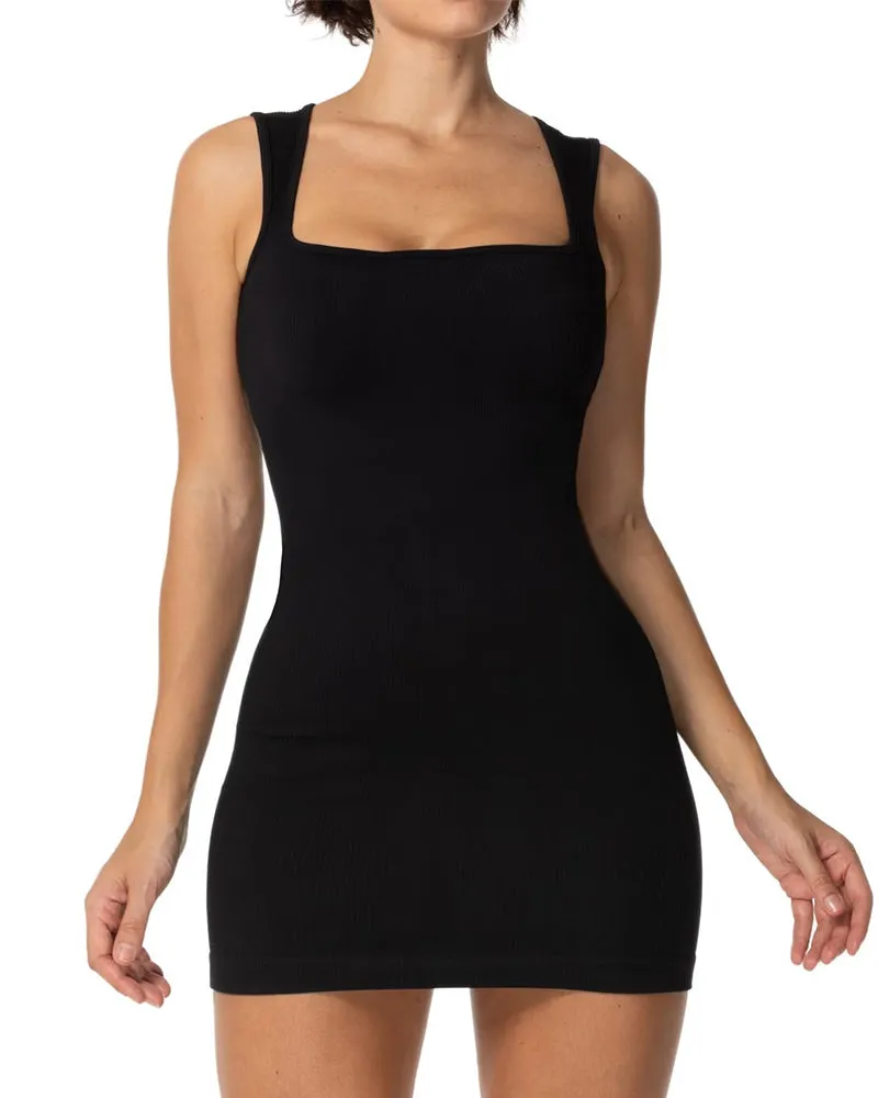 Women's Sexy Square Neck Dress